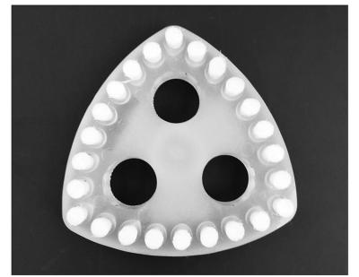 China Polyurethane Material Flour Mill Accessories Screen Cleaning Accessories Triangle Shape for sale