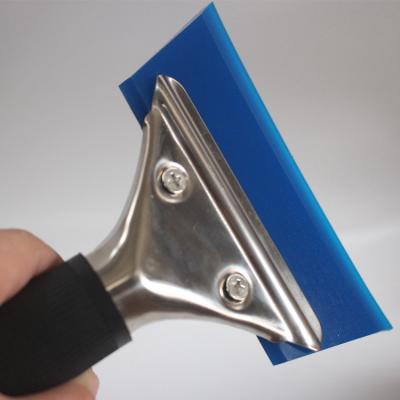 China Beef scraper hard color film wiper film wiper black beef tendon snow scraper scraper car foil tool short handle for sale