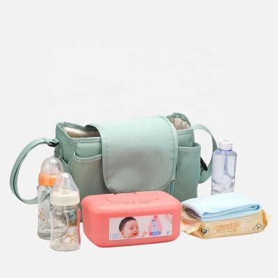 China Water Resistant Large Shoulder Strap Capccity Hang On Baby Car Diapers Bag Mummy Baby Bags For Mom for sale