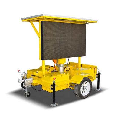 China OUTDOOR Movable Module Color Solar Led Traffic Lights Sign Screens Trailer Mounted VMs for sale