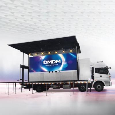 China Outdoor Advertising Billboard Mobile Display Screen Stage Trailer Ledpanel Led Truck for sale