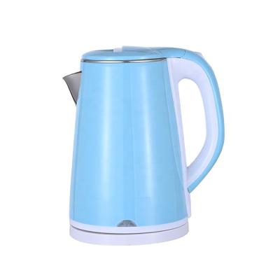 China Hot Sale 2.0L Cordless Double Wall Electric Kettle Large Capacity Stainless Steel Electric Kettle for sale