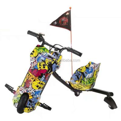 China Electric Kids Bike 100W Brush Motor Drift Scooter Drift Tricycle For Sale 8inch for sale