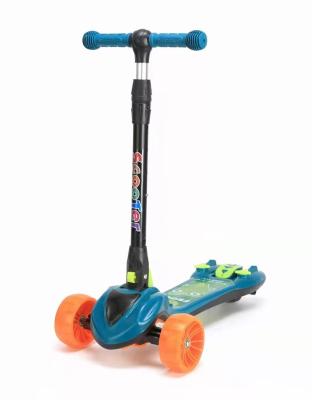 China Cheap child fold kick scooter boy and girl for child electric kick scooter chinese kids 3 wheels more color for sale