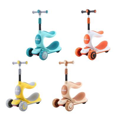 China Toddler Kid Kicking Scooter Baby 1-12 Years Old Three In A Scooter Can Sit And Ride Detachable Children Balance Car Three Wheel for sale