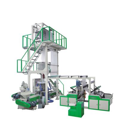 China Plastic Blown Machinery EVA Three-Layer PE Film Coextrusion Machine ABC Blown Film Blowing Film Extruder Cheap Price for sale