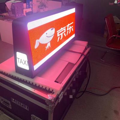 China Outdoor LED 3G/4G Wifi taxi led display/led screen top car advertising taxi sign for car advertising display for sale