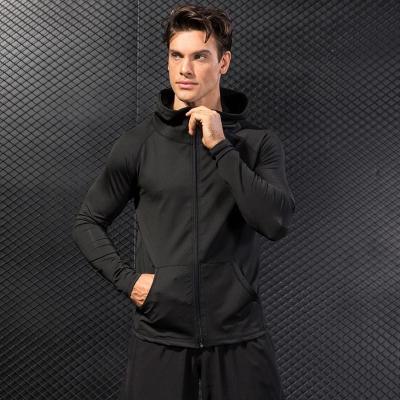 China Anti-wrinkle Mens Fall/Winter Sports Coat Fitness Running Training Long Sleeve for sale