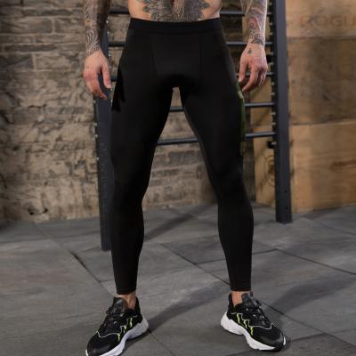 China Anti-wrinkle Men's Fitness Pants Camouflage Pocket Waist Springs Training Tight Quick Dry Pants for sale