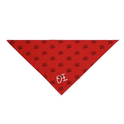 China 100% Polyester Sustainable Custom Design Cooling Dog Bandana Pet Triangle Bandana for sale