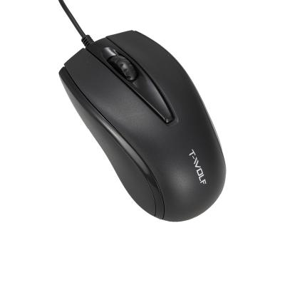 China Wholesale Black USB Rechargeable Silent Business V13 Mouse Anti Slip Office Wired Computer Mouse for sale