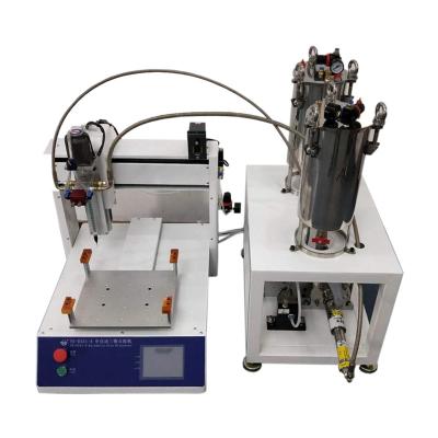 China Two Color Paint Plant Component Machine Label Adhesion AB Glue Dispenser Dispensing Repair Robot Robot For Dome Stickers for sale