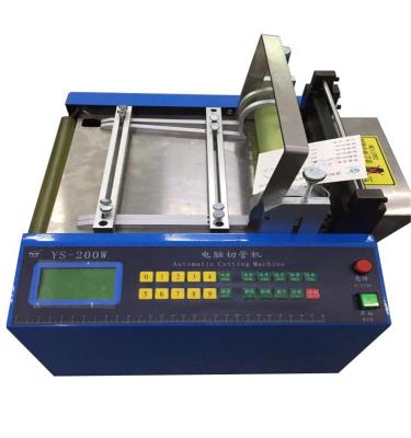 China CLOTHING Battery Use PVC Sleeve Cutting Machine / Heat Shrink PVC Sleeve Cutter for sale