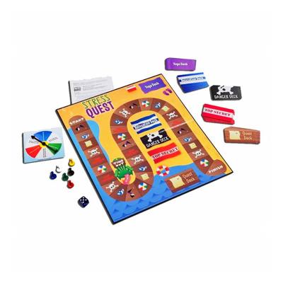 China 2019 Free Sample Hottest Product Customized / Paper Foldable Board Games For Kids Educational Board Games With Box for sale