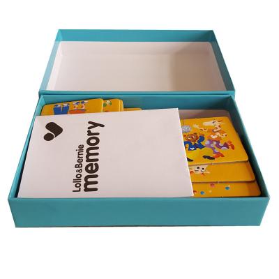 China Free Samples Custom Printed Cardboard Memory Game Card Paper Playing Card for sale