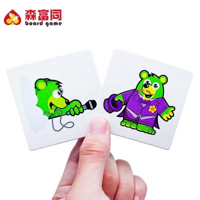 China Entainment/Kids Family Design Matching Card Games Educational Animals Custom Wholesale Memory For Adults And Children for sale