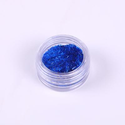 China Wholesale Bling Shiny Thick Polyester Glitter Blue Powder Can Be Used For Leatherette Fabric Handmade Craft for sale