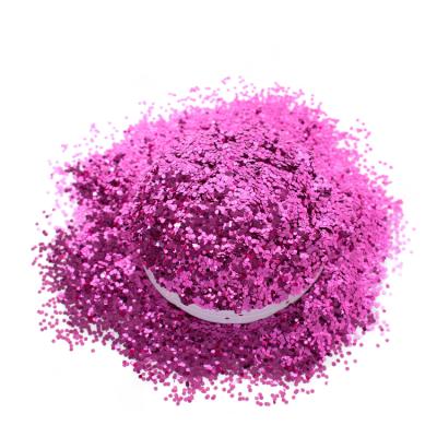 China Bling Quick Sale Christmas Craft Decoration With Polyester Red Pink Purple Rose Gold Glitter for sale