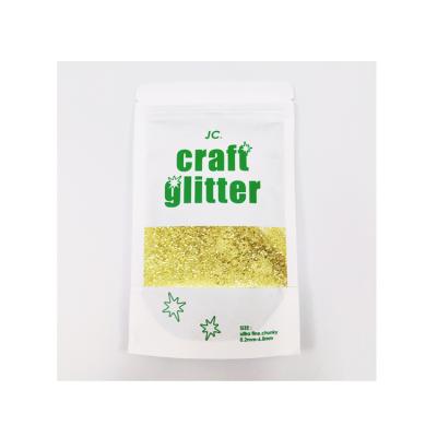 China Diy Craft Glitter 100g/3.5oz Flakes For Arts Crafts Tumblers Resin Schools Halloween Decoration Epoxy Paper Green Gold for sale