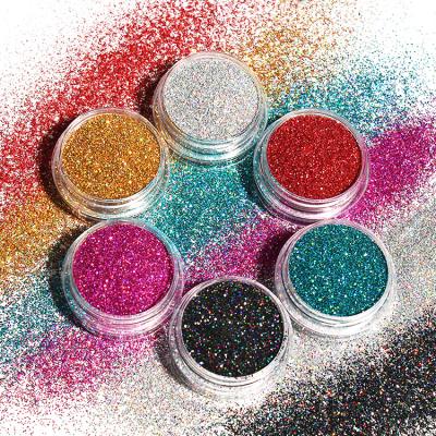 China Bling Laser Colored Glitter Biodegradable Cosmetic Lip Glitter Wholesale Bulk 1kg for sale