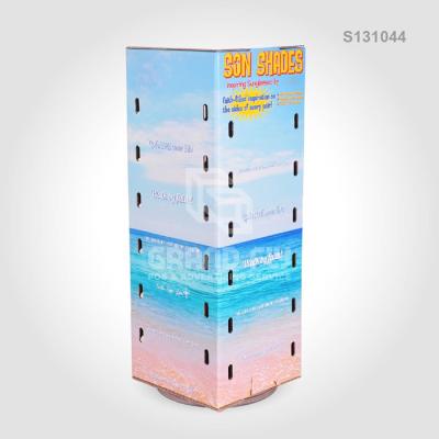 China 2021 Cardboard Eyewear Display Cardboard Sunglasses Display Stand Eco-friendly Sunglass Display Holds 24 Pairs for sale