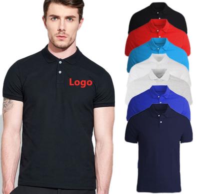 China 2022 Summer Mens QUICK DRY QUICK DRY T-shirts Gym Fitness Training Custom Sleeve Polo Shirts Short Lapel Cotton Clothingplain With Embroidery for sale