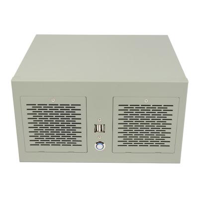 China With Panel Window S33 Hottest Mini ITX Side Case With 12v DC Power Supply Support Wall Mount Bracket for sale