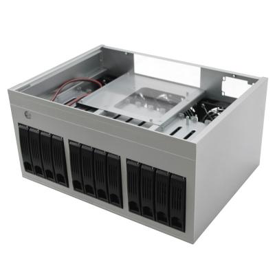 China Factory price 12 bay synology NAS server case network wholesale NAS mini storage server mini itx case N12 for sale