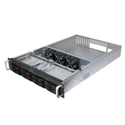 China With 2U 8bays Hot Selling Hot Selling Fan Exchange Server Case Computer Case CCTV Storage Server for sale