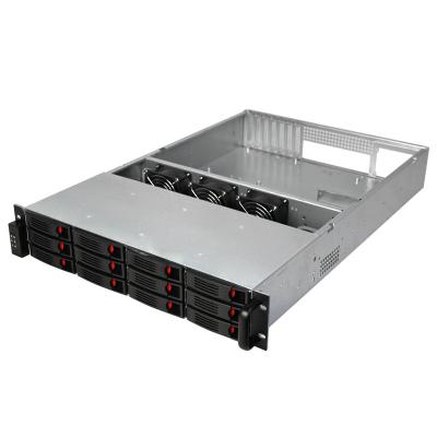 China SGCC 2U High Density Storage Server Chassis With 12 Hotswap Drive Bays 12 Bay Server Case for sale