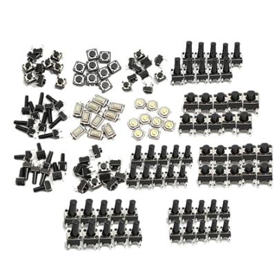 China 140pcs/lot Assorted 14types Push Button Switch Kit Momentary Push Button Switch SMD Kit for sale