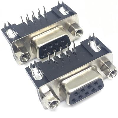 China 10pcs/lot DB-9 Male Female PCB Mount 10 PCS DB9, D-sub 9 Pin PCB Connector, RS232 DB-9 Connector for sale