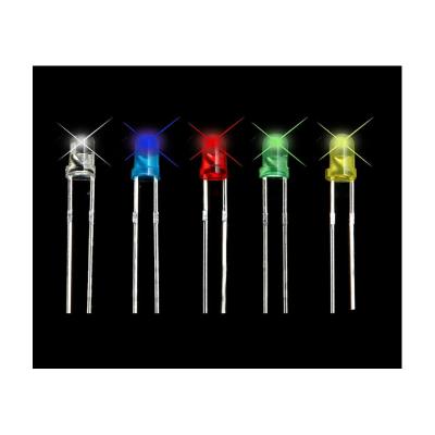 China 100pcs 5mm LED Diode 5mm Assorted Kit White Green Red Blue Pink Orange Yellow Purple DIY 5mm LED Light Emitting Diode 5mm Warm White Diode for sale