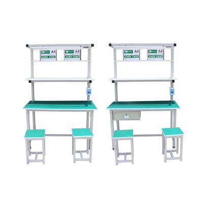 China Industrial Anti-Static With LED Light ESD Worktable Aluminum Profile Workstation For Workshop for sale