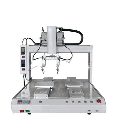 China Machinery Repair Shops Double Head With Station Automatic Robot Welding Machine Welding Equipment For PCB Board Tin for sale