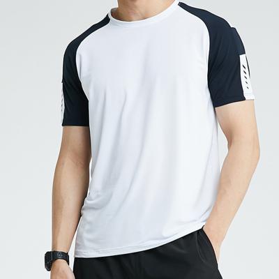 China Breathable Mens Outdoor Loungewear USA Size O Neck Short Sleeve Mens Stitch Tops for sale