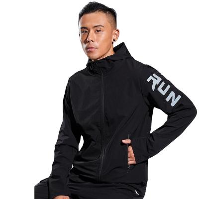 China QUICK DRY Men's Wholesale Jacket Logo Fitness Clothes Custom Made Anorak Hoodie Coat for sale