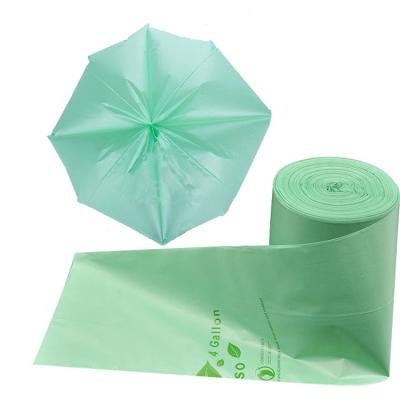 China Disposable Green Biodegradable Cornstarch Bags Bioplastic Medical Waste Waste Bag Compostable for sale