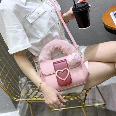 China New Student Harajuku College Multifunctional Cute Love Style Pink Messenger Bags For Girls for sale