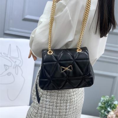 China High Quality Good Quality Fashion Design Manufacture Black Shoulder Custom Made Lady Bags for sale