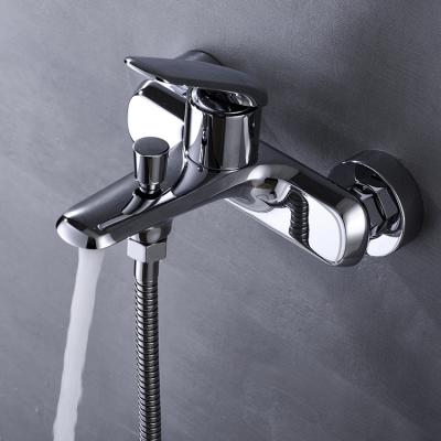 China 2021 new arrivals hot and cold faucets tap water faucets mixer waterfall metered sanitary water faucet for sale