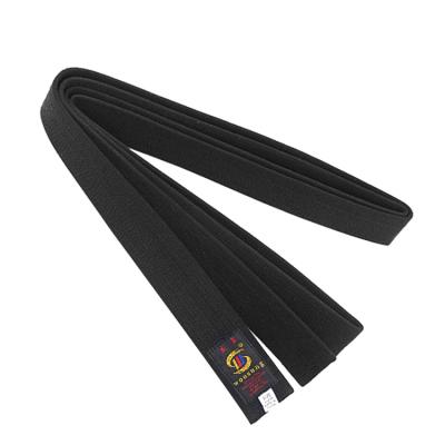 China Free Shipping Eco-friendly Sample Factory Price Taekwondo Karate Martial Arts Black Belt for sale