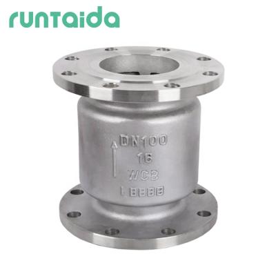 China General cast disc a105 non return lift flange steel vertical double check valves WCB PN10 PN16 PN25 PN40 in linee for sale