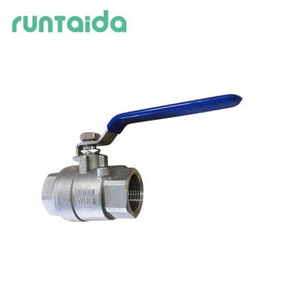 China General 1.5 Inch 32mm ASTM a351 1000 cf8m Stainless Steel 304 316 2pc 2pc 2 Piece Body Ball Valve for sale