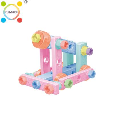 China 40pcs Eco-friendly Material Intelligence Assembly Game Blocks Smart Toys Kids DIY To Pretend Play for sale