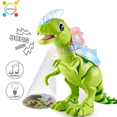 China High Quality Non-Toxic Eco-friendly Cute Music Spinosaurus Sound Electronic Dinosaur Toy With Projection for sale