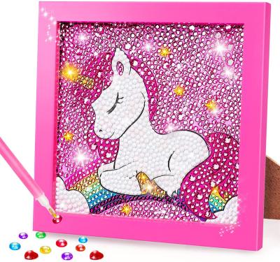 China Cute DIY Toys Kid's DIY Wholesale 5D Diamond Painting Unicorn Art Kit Diamond Toy for sale