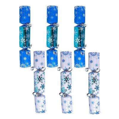 China Children's Party NO-Gift 9-Inch Christmas Break, Red Snowflakes, 6-Pack for sale