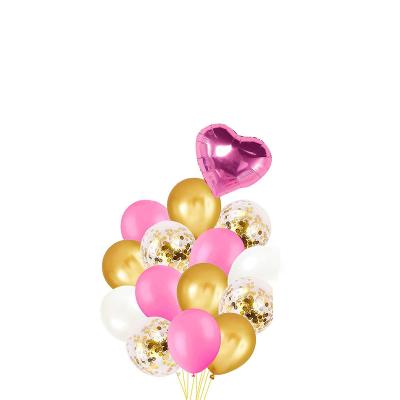 China Brithday Decor /WeedingParty/Gifts Anniversary Balloon Boxes Decorations Pale Roses Gold White Balloons 40in 18 Inch 