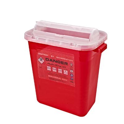 China Medical Disposal 14L Sharps Safety Container Box And Container For Collecting Biohazard Waste And Syringe Needles for sale